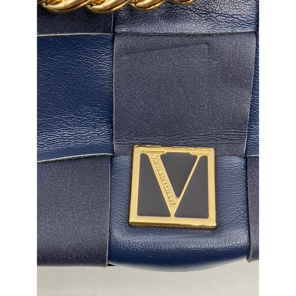 VICTORIA'S SECRET Women's Navy Blue Woven Crossbody Bag - Picture 5 of 10